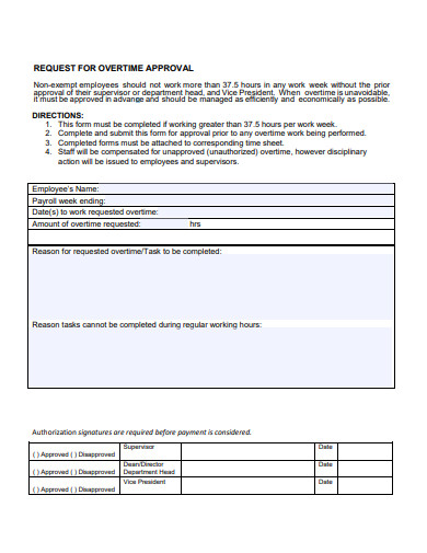 overtime request and approval form