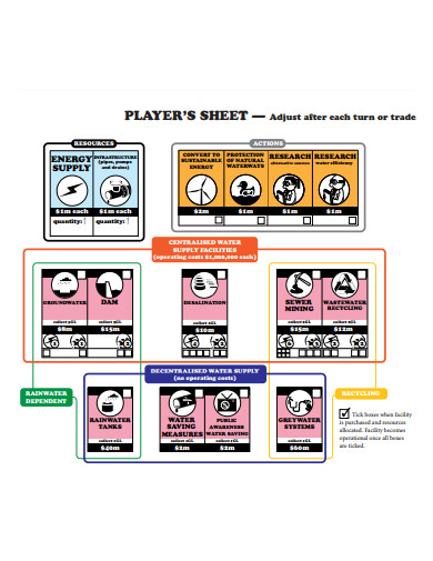 players sheet
