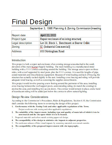 printable design review