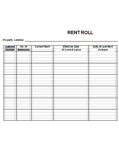 printable rent roll
