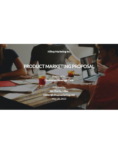 product marketing proposal