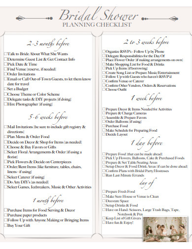 professional wedding timeline checklist