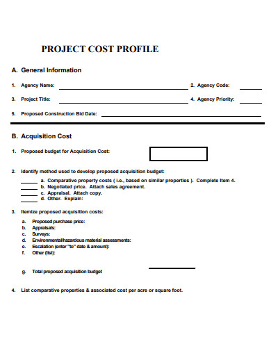 project cost profile