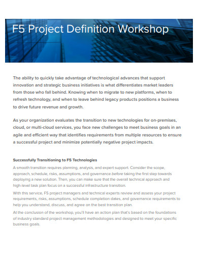 project definition workshop