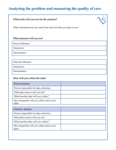 quality improvement project template