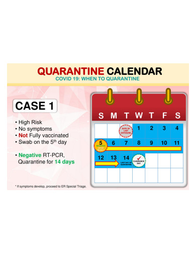 quarantine calendar