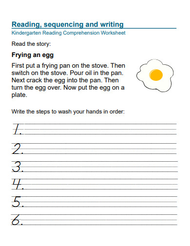 reading sequencing and writing worksheet