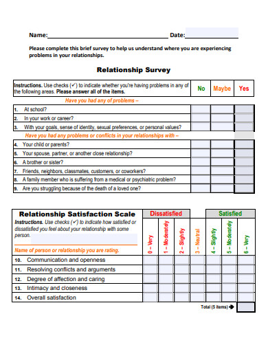 relationship survey
