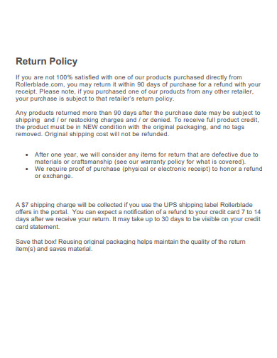 return policy example