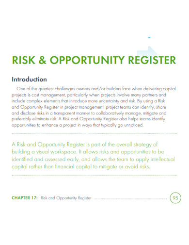 risk opportunity register
