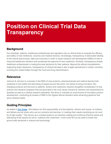 sample clinical trial