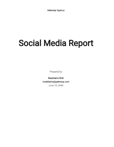 social media report