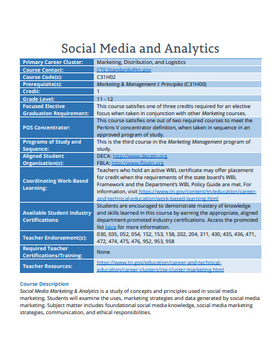 social media and analytics