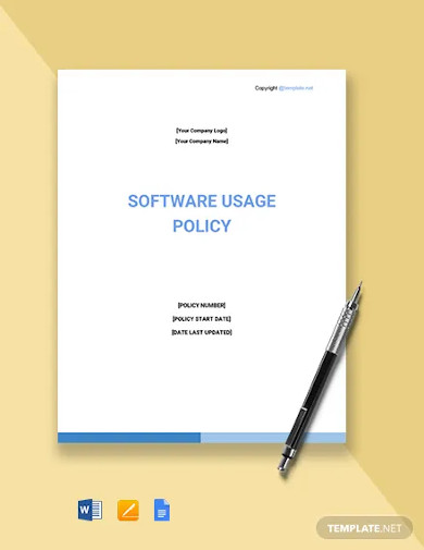 software usage policy