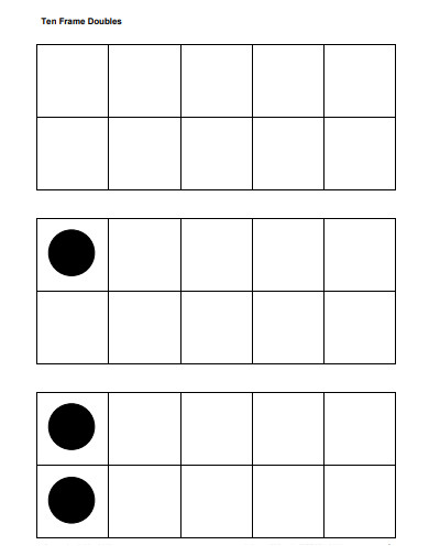 ten frame worksheet example
