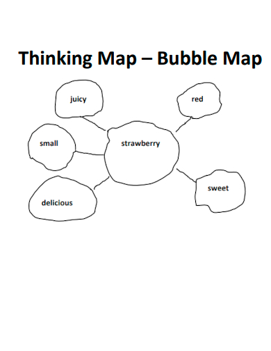 thinking map bubble map