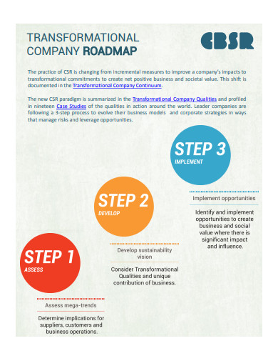 transformational company roadmap