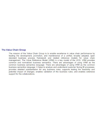 value chain group
