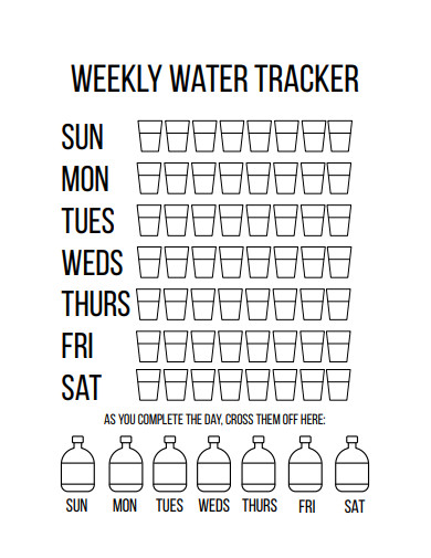 weekly water tracker