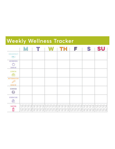 weekly wellness tracker