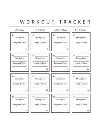 workout tracker example