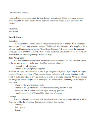 business introduction formal email