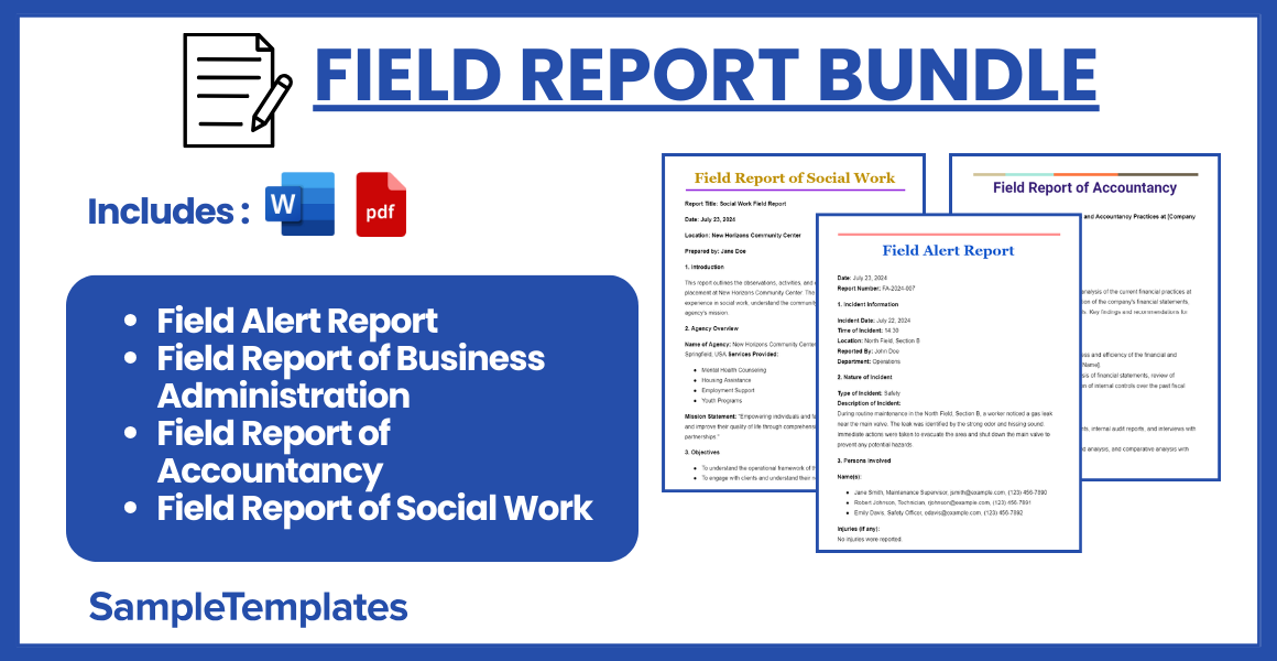 field report bundle
