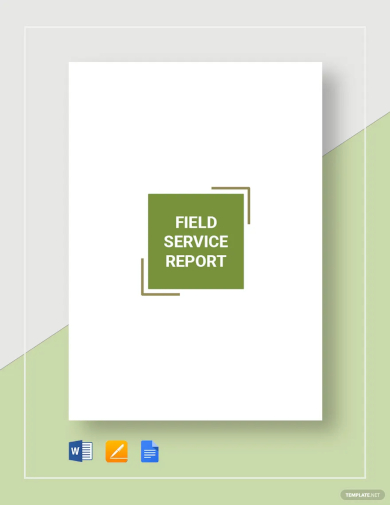 field service report template