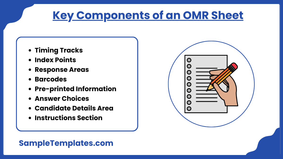 key components of an omr sheet 1