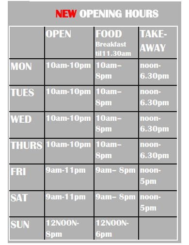 new opening hours
