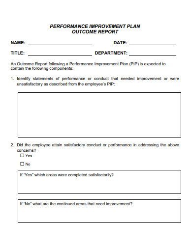 FREE 10+ Performance Improvement Plan Samples in PDF | MS Word