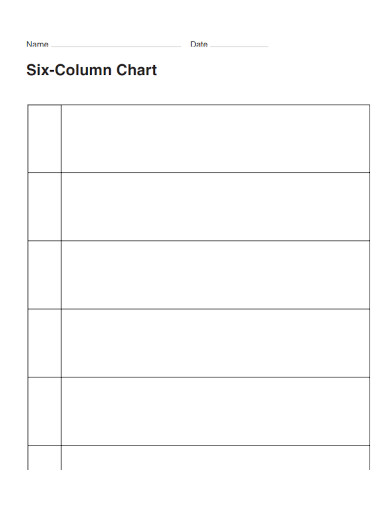 six column chart