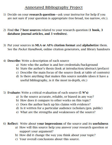 how to write a bibliography page for a research paper