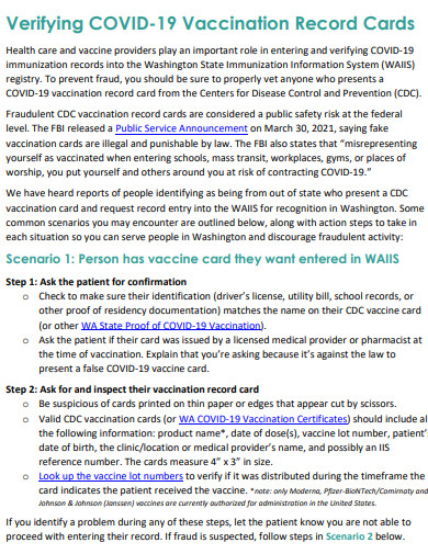 covid 19 vaccination record cards