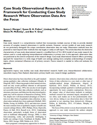 case study observational research