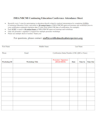 conference attendance sheet format 