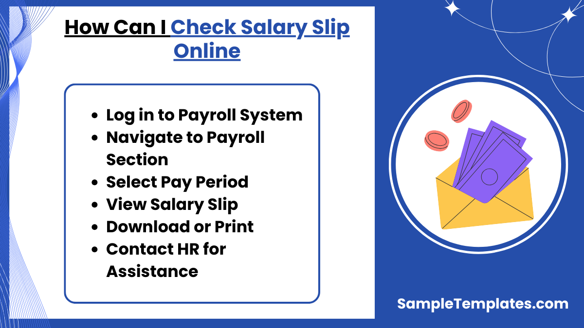 how can i check salary slip online