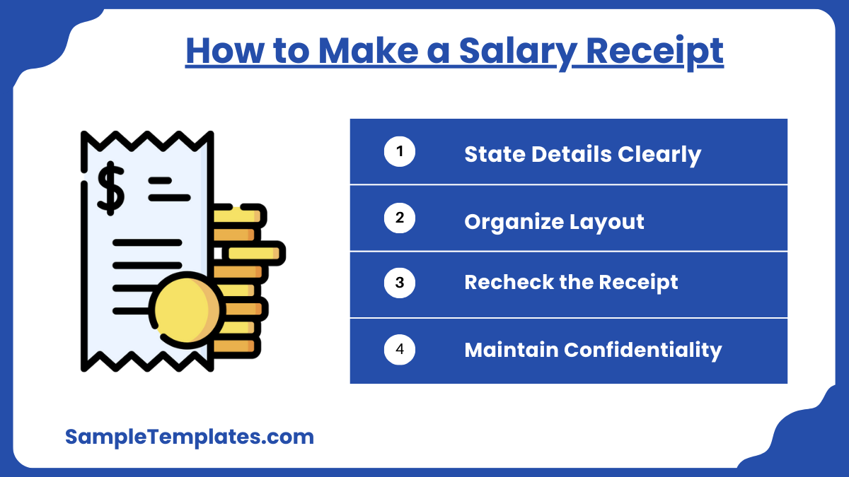 how to make a salary receipt