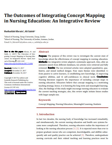 integrating nursing concept map