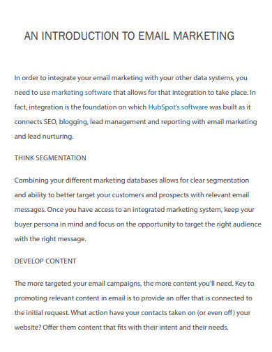 introduction to email marketing