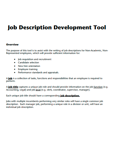 job description development tool