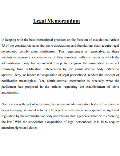 law legal memorandum