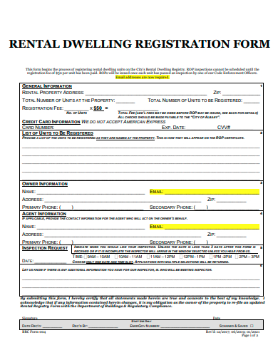 rental dwelling registration form