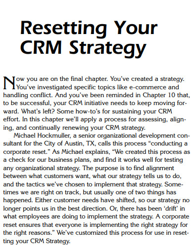 resetting crm strategy