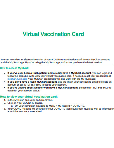 virtual vaccination card