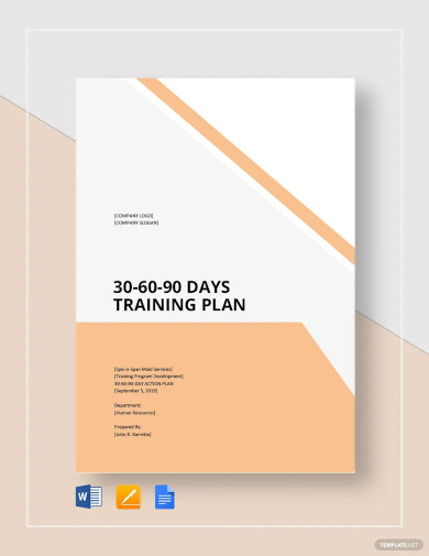 30 60 90 day training plan