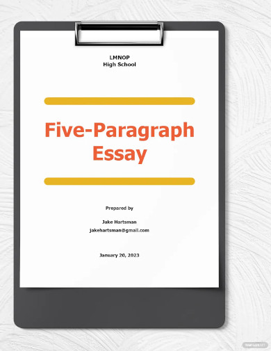 5 paragraph essay writing
