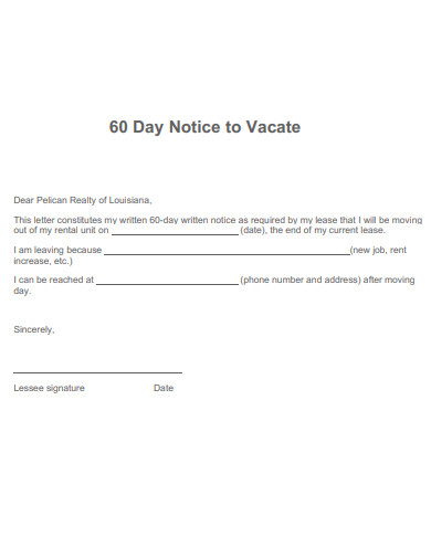 60 day notice to vacate template