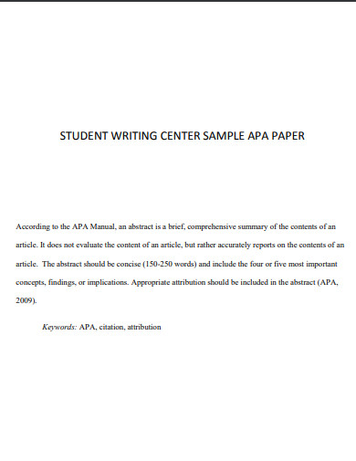 apa paper student writing center
