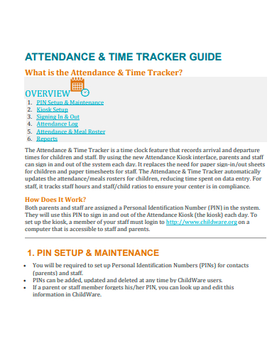 attendance and time tracker